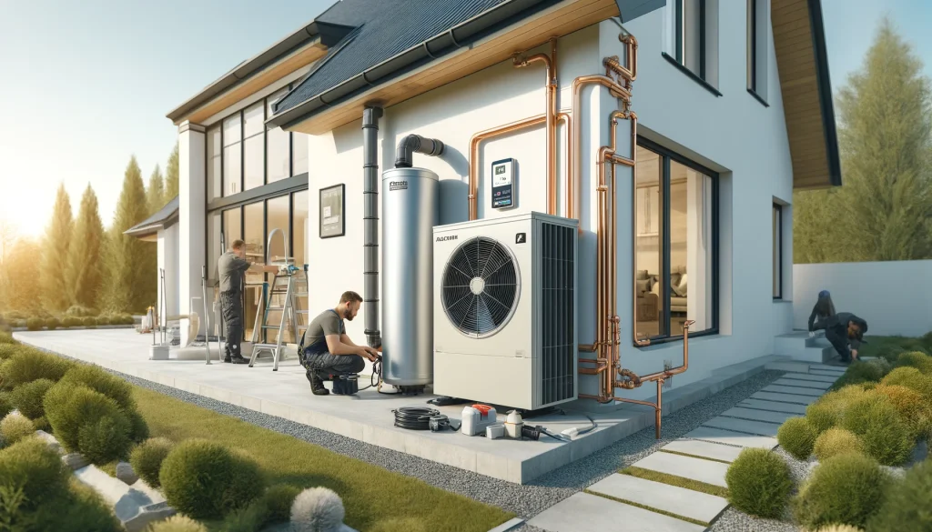 Instalación de bombas de calor de aerotermia