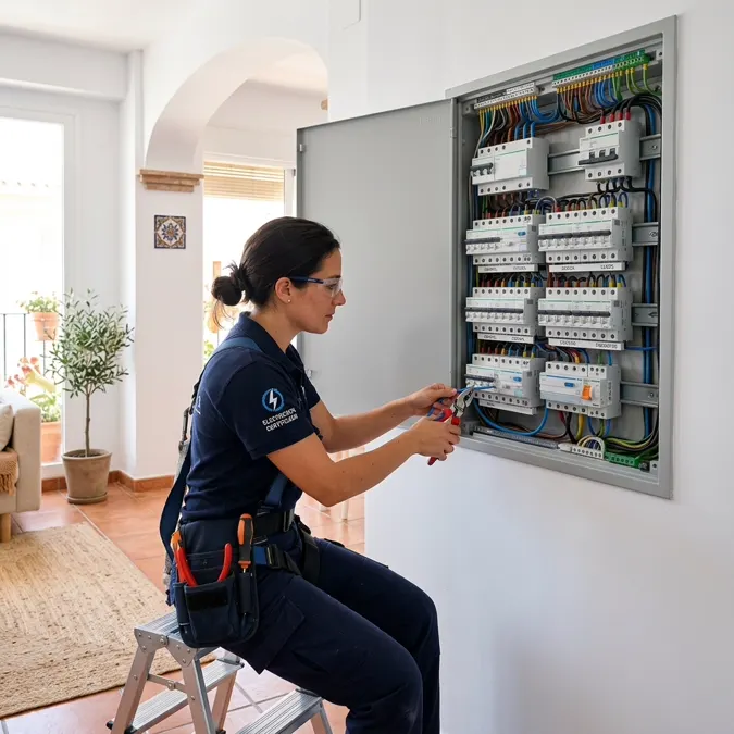 Cuadro eléctrico moderno instalado durante una reforma integral en Cartagena