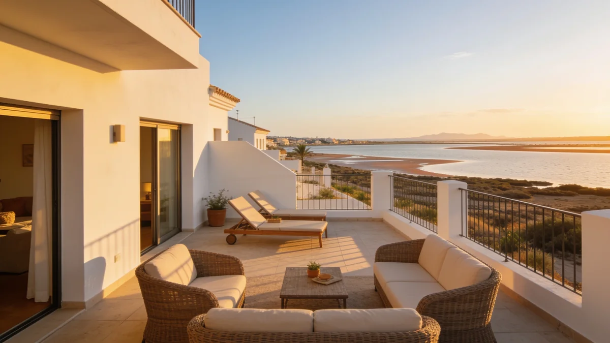 Reformar una vivienda en San Javier: terraza renovada frente al Mar Menor
