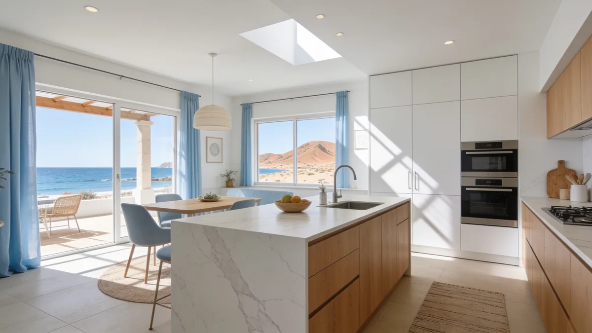 Cocina reformada en una vivienda de Mazarrón