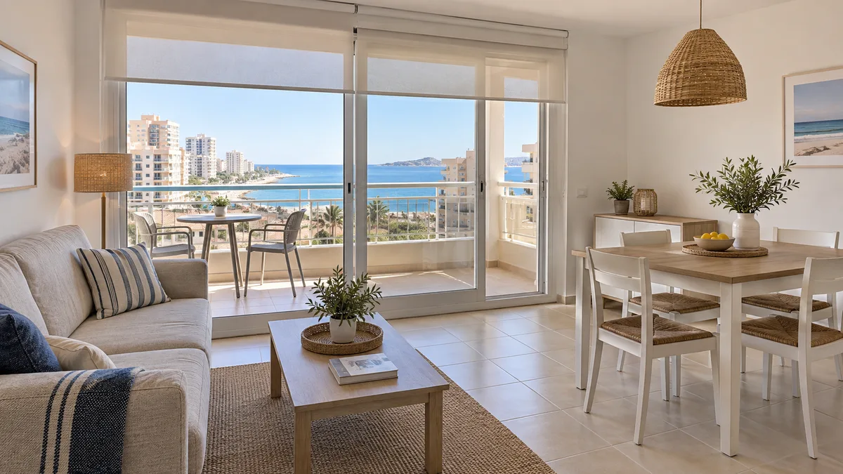 Reformar una segunda residencia en La Manga: interior conceptual
